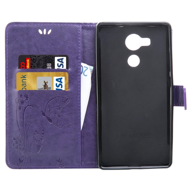 For Huawei  Mate 8 Crazy Horse Texture Printing Horizontal Flip Leather Case with Holder & Card Slots & Wallet & Lanyard