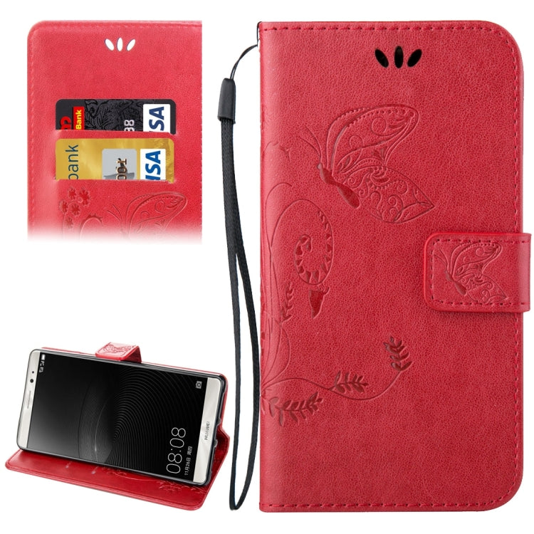 For Huawei  Mate 8 Crazy Horse Texture Printing Horizontal Flip Leather Case with Holder & Card Slots & Wallet & Lanyard