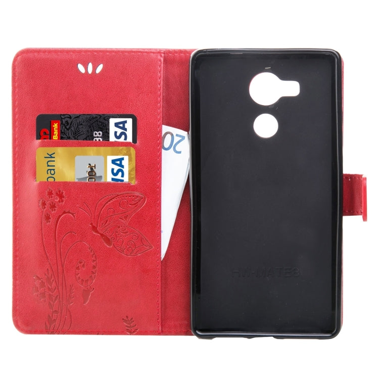 For Huawei  Mate 8 Crazy Horse Texture Printing Horizontal Flip Leather Case with Holder & Card Slots & Wallet & Lanyard