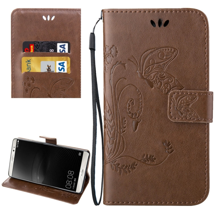 For Huawei  Mate 8 Crazy Horse Texture Printing Horizontal Flip Leather Case with Holder & Card Slots & Wallet & Lanyard