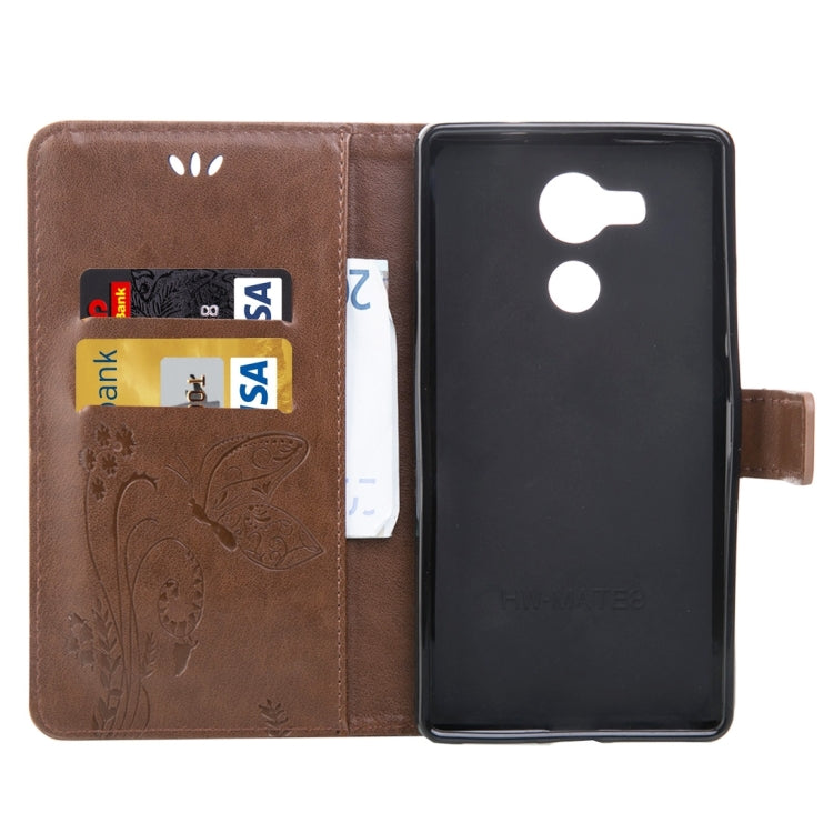 For Huawei  Mate 8 Crazy Horse Texture Printing Horizontal Flip Leather Case with Holder & Card Slots & Wallet & Lanyard
