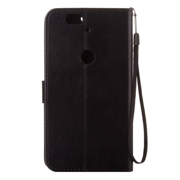 For Google Nexus 6P Crazy Horse Texture Printing Horizontal Flip Leather Case with Holder & Card Slots & Wallet & Lanyard