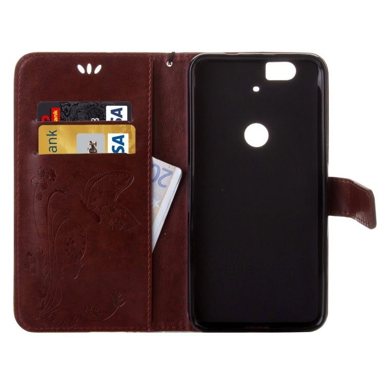For Google Nexus 6P Crazy Horse Texture Printing Horizontal Flip Leather Case with Holder & Card Slots & Wallet & Lanyard