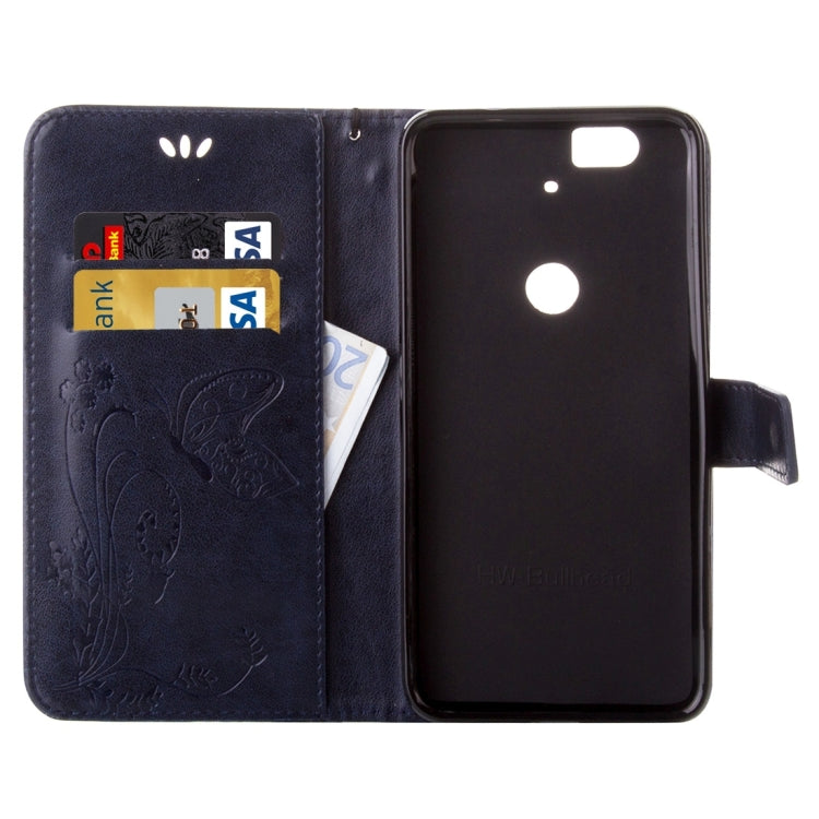 For Google Nexus 6P Crazy Horse Texture Printing Horizontal Flip Leather Case with Holder & Card Slots & Wallet & Lanyard