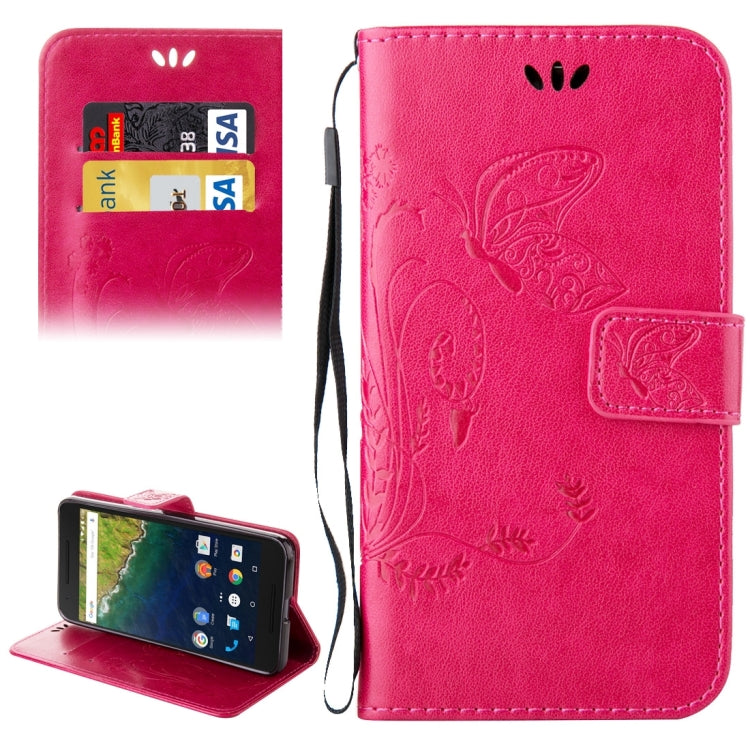 For Google Nexus 6P Crazy Horse Texture Printing Horizontal Flip Leather Case with Holder & Card Slots & Wallet & Lanyard