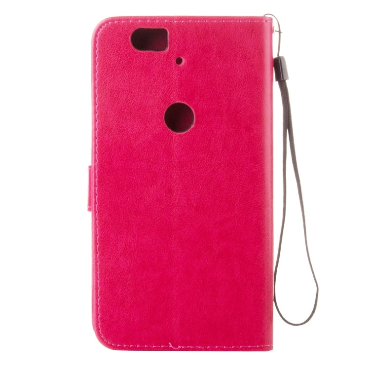 For Google Nexus 6P Crazy Horse Texture Printing Horizontal Flip Leather Case with Holder & Card Slots & Wallet & Lanyard