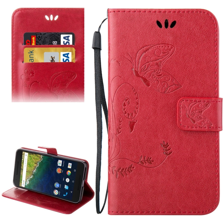 For Google Nexus 6P Crazy Horse Texture Printing Horizontal Flip Leather Case with Holder & Card Slots & Wallet & Lanyard