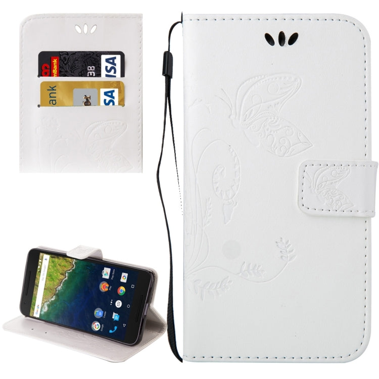 For Google Nexus 6P Crazy Horse Texture Printing Horizontal Flip Leather Case with Holder & Card Slots & Wallet & Lanyard