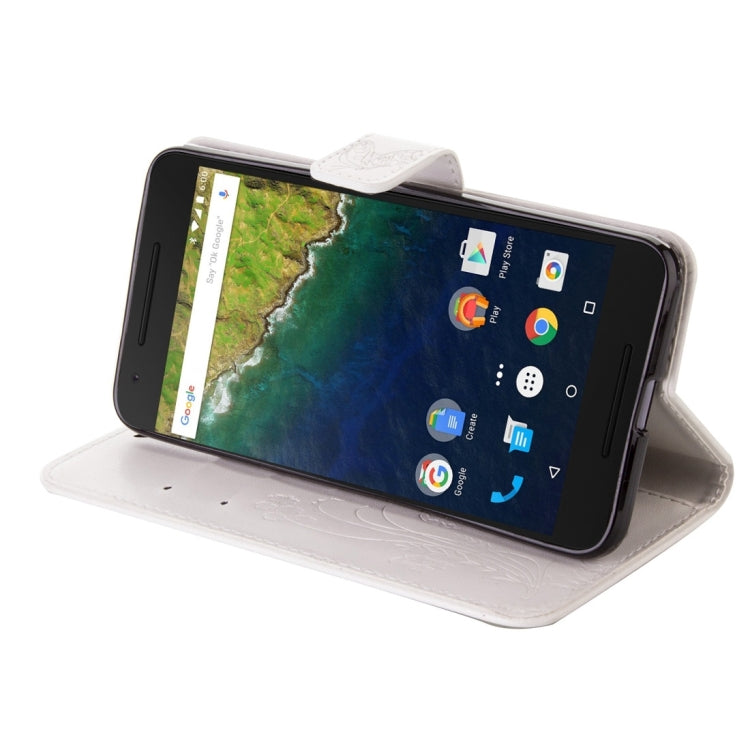 For Google Nexus 6P Crazy Horse Texture Printing Horizontal Flip Leather Case with Holder & Card Slots & Wallet & Lanyard