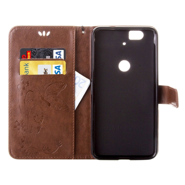 For Google Nexus 6P Crazy Horse Texture Printing Horizontal Flip Leather Case with Holder & Card Slots & Wallet & Lanyard