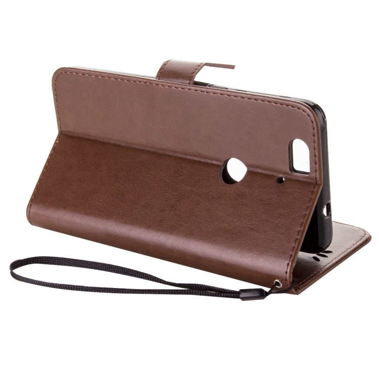 For Google Nexus 6P Crazy Horse Texture Printing Horizontal Flip Leather Case with Holder & Card Slots & Wallet & Lanyard