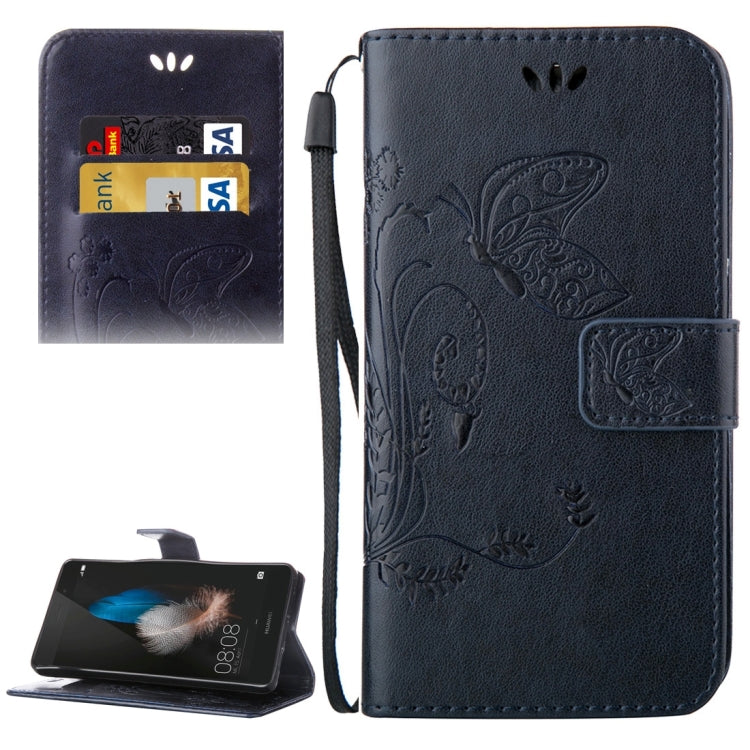 For Huawei  P8 Lite Crazy Horse Texture Printing Horizontal Flip Leather Case with Holder & Card Slots & Wallet & Lanyard
