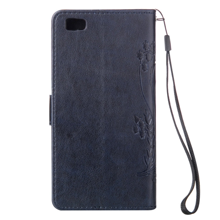 For Huawei  P8 Lite Crazy Horse Texture Printing Horizontal Flip Leather Case with Holder & Card Slots & Wallet & Lanyard