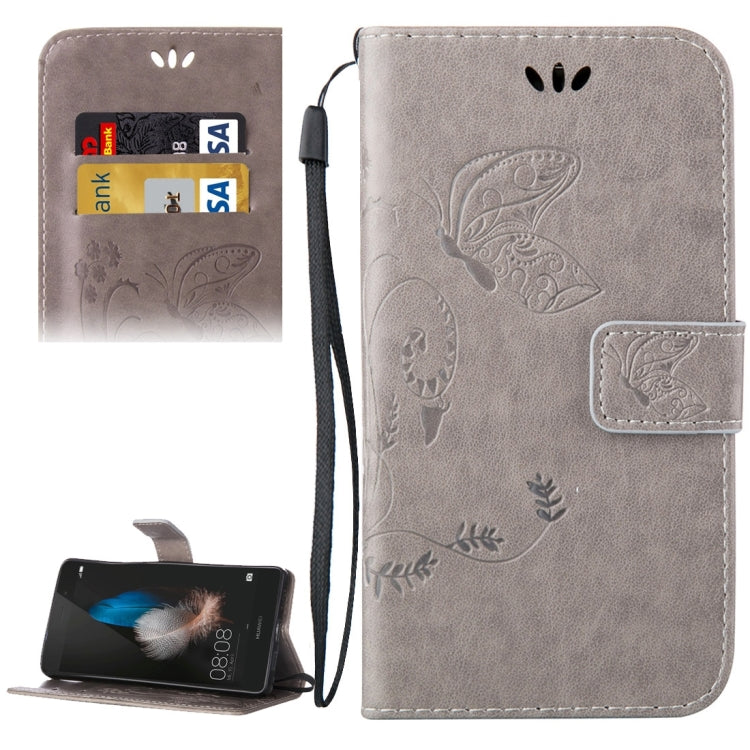 For Huawei  P8 Lite Crazy Horse Texture Printing Horizontal Flip Leather Case with Holder & Card Slots & Wallet & Lanyard