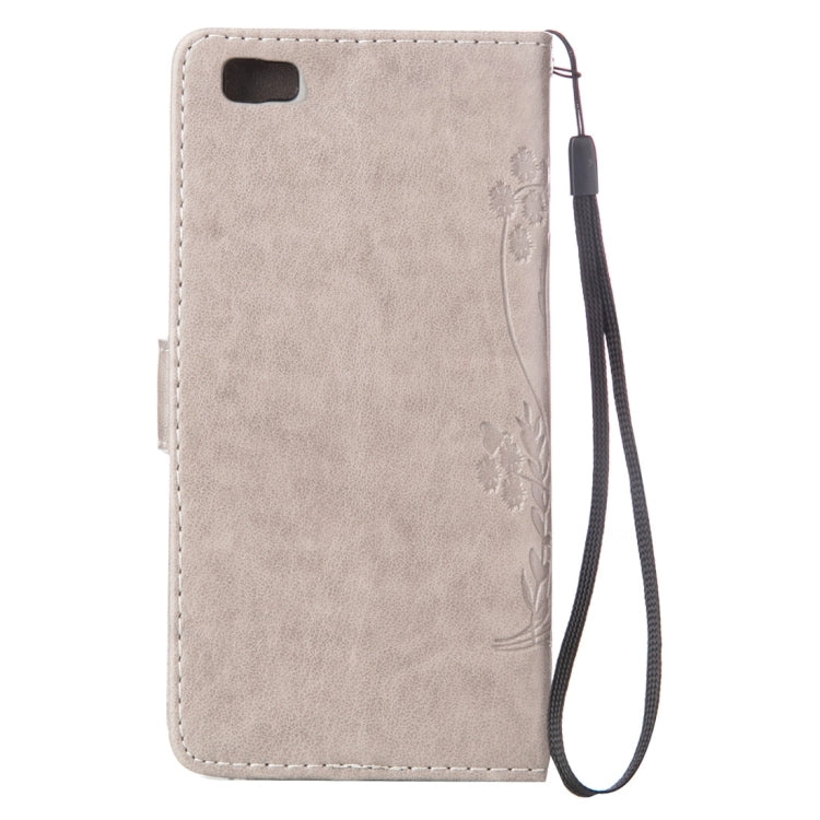 For Huawei  P8 Lite Crazy Horse Texture Printing Horizontal Flip Leather Case with Holder & Card Slots & Wallet & Lanyard
