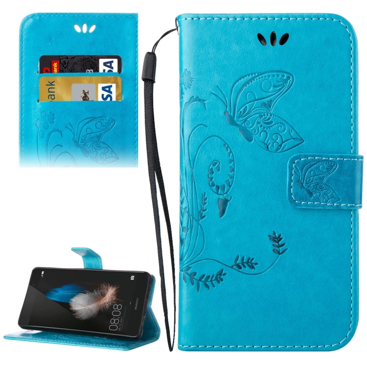 For Huawei  P8 Lite Crazy Horse Texture Printing Horizontal Flip Leather Case with Holder & Card Slots & Wallet & Lanyard