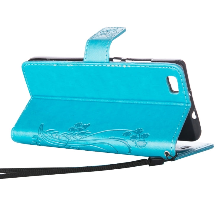 For Huawei  P8 Lite Crazy Horse Texture Printing Horizontal Flip Leather Case with Holder & Card Slots & Wallet & Lanyard