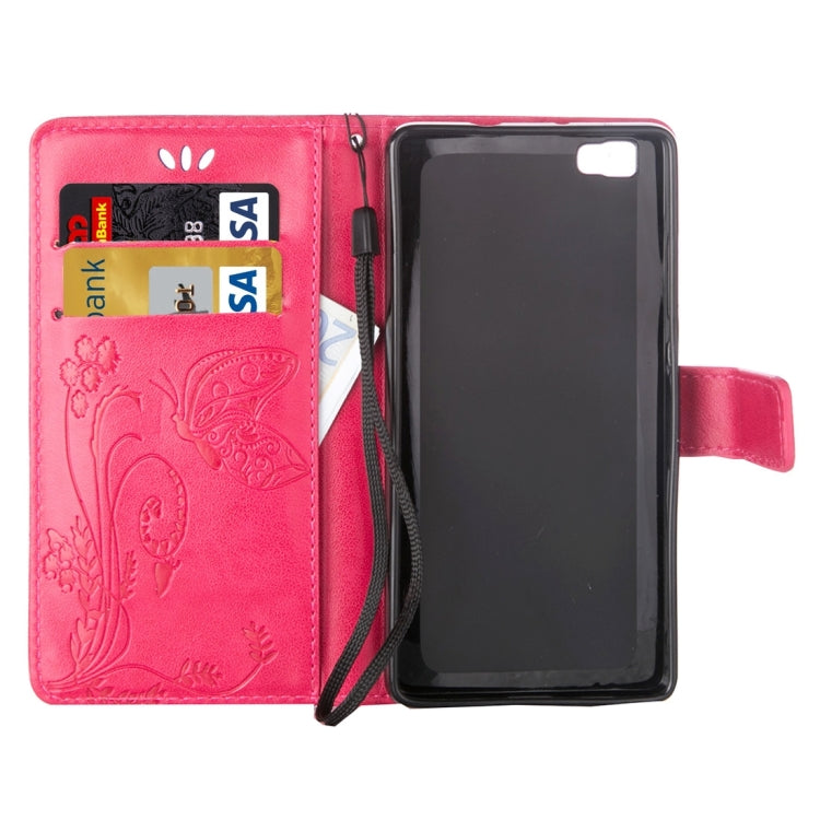 For Huawei  P8 Lite Crazy Horse Texture Printing Horizontal Flip Leather Case with Holder & Card Slots & Wallet & Lanyard
