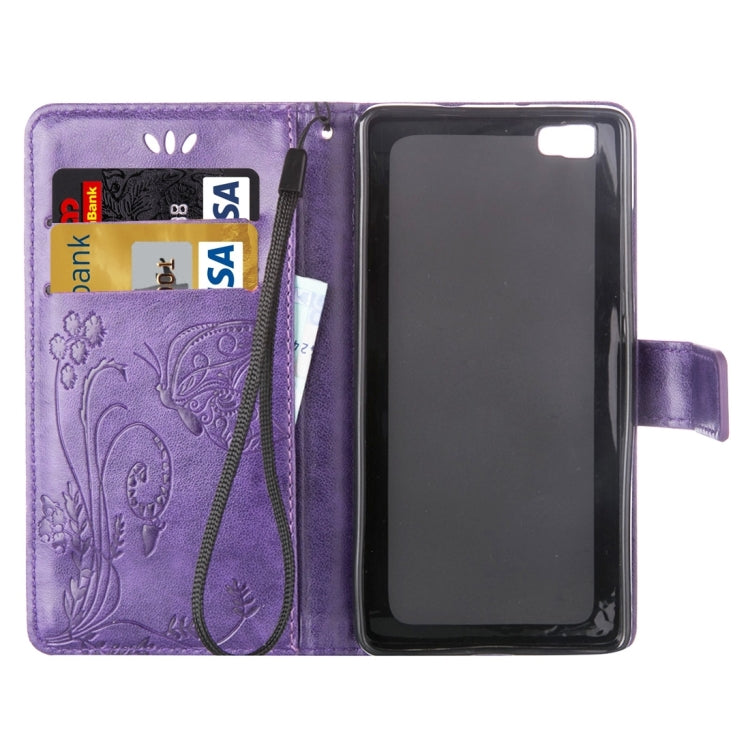 For Huawei  P8 Lite Crazy Horse Texture Printing Horizontal Flip Leather Case with Holder & Card Slots & Wallet & Lanyard