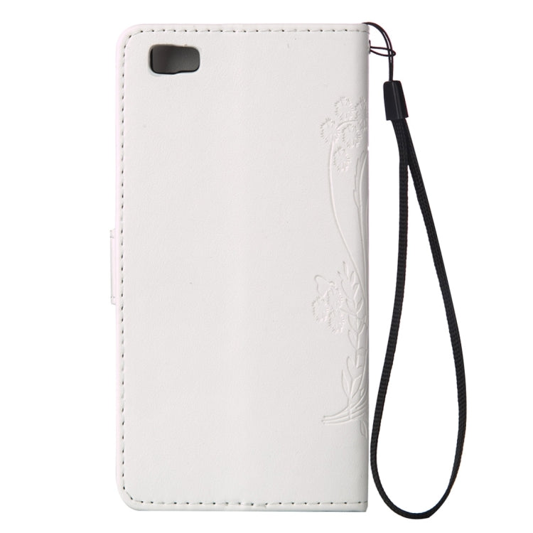 For Huawei  P8 Lite Crazy Horse Texture Printing Horizontal Flip Leather Case with Holder & Card Slots & Wallet & Lanyard