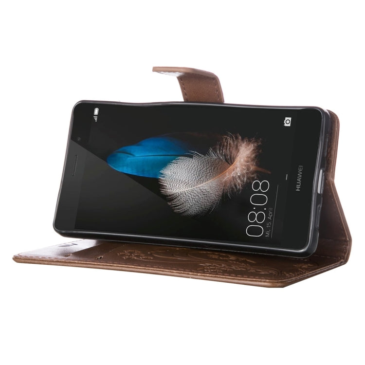 For Huawei  P8 Lite Crazy Horse Texture Printing Horizontal Flip Leather Case with Holder & Card Slots & Wallet & Lanyard