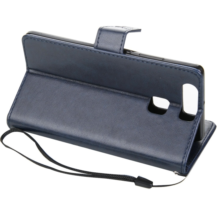 For Huawei  P9 Crazy Horse Texture Printing Horizontal Flip Leather Case with Holder & Card Slots & Wallet & Lanyard