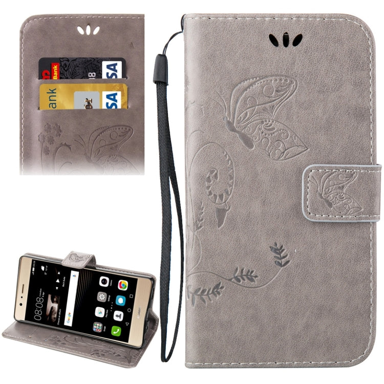 For Huawei  P9 Crazy Horse Texture Printing Horizontal Flip Leather Case with Holder & Card Slots & Wallet & Lanyard