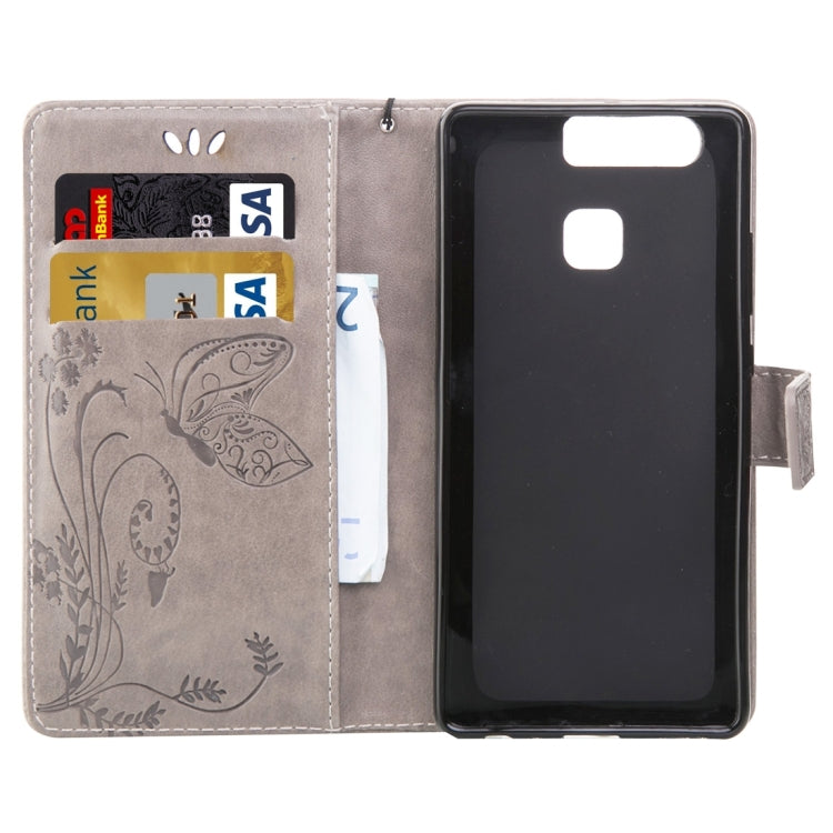 For Huawei  P9 Crazy Horse Texture Printing Horizontal Flip Leather Case with Holder & Card Slots & Wallet & Lanyard