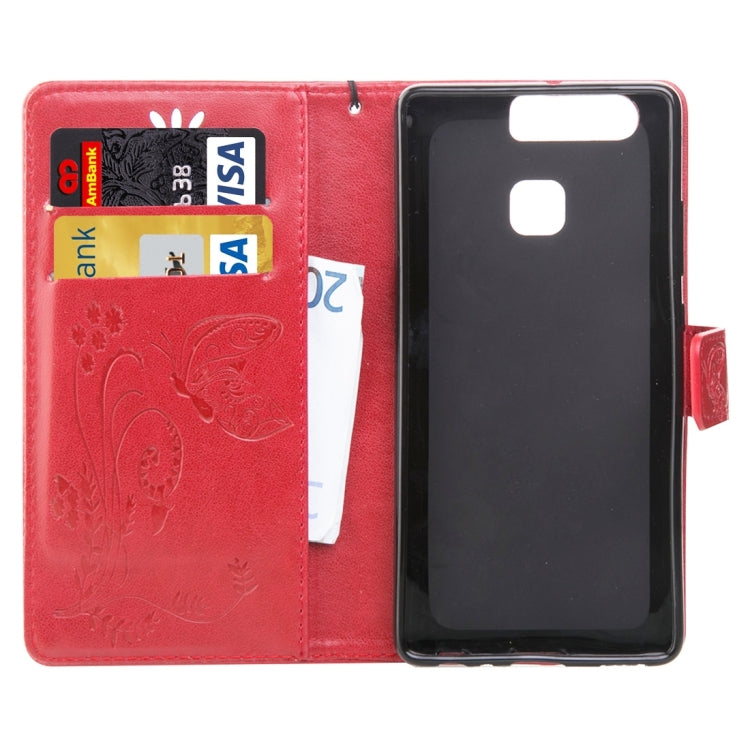 For Huawei  P9 Crazy Horse Texture Printing Horizontal Flip Leather Case with Holder & Card Slots & Wallet & Lanyard