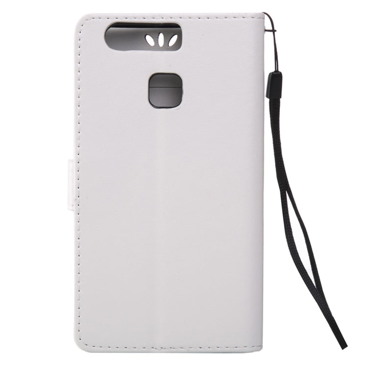 For Huawei  P9 Crazy Horse Texture Printing Horizontal Flip Leather Case with Holder & Card Slots & Wallet & Lanyard