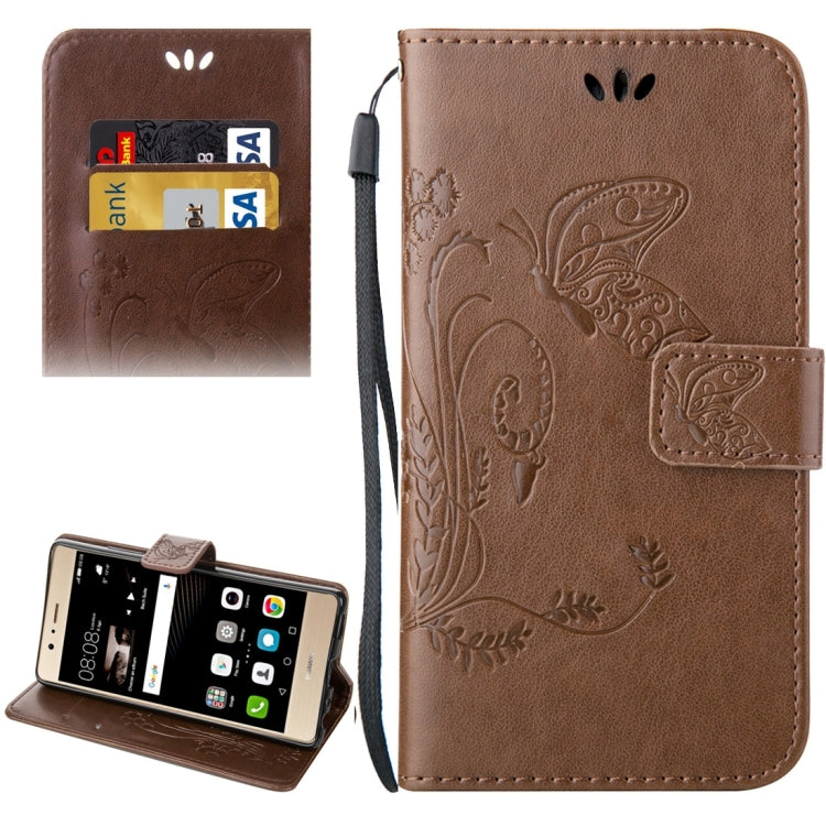 For Huawei  P9 Crazy Horse Texture Printing Horizontal Flip Leather Case with Holder & Card Slots & Wallet & Lanyard
