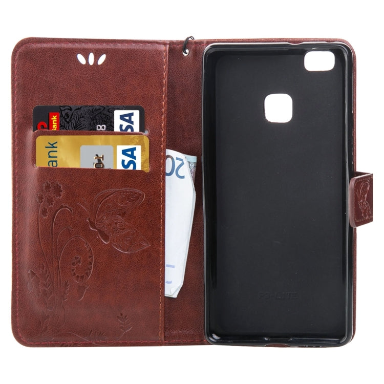 For Huawei  P9 Lite Crazy Horse Texture Printing Horizontal Flip Leather Case with Holder & Card Slots & Wallet & Lanyard