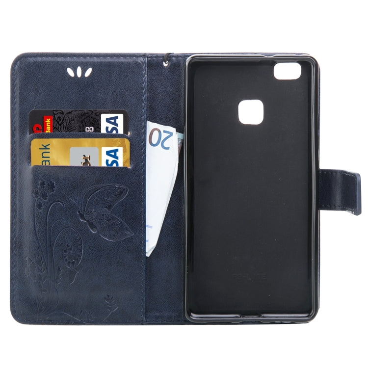 For Huawei  P9 Lite Crazy Horse Texture Printing Horizontal Flip Leather Case with Holder & Card Slots & Wallet & Lanyard