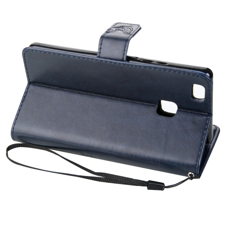 For Huawei  P9 Lite Crazy Horse Texture Printing Horizontal Flip Leather Case with Holder & Card Slots & Wallet & Lanyard