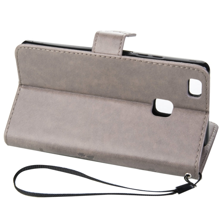 For Huawei  P9 Lite Crazy Horse Texture Printing Horizontal Flip Leather Case with Holder & Card Slots & Wallet & Lanyard