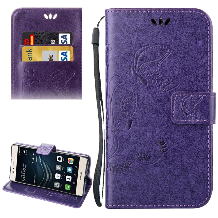 For Huawei  P9 Lite Crazy Horse Texture Printing Horizontal Flip Leather Case with Holder & Card Slots & Wallet & Lanyard
