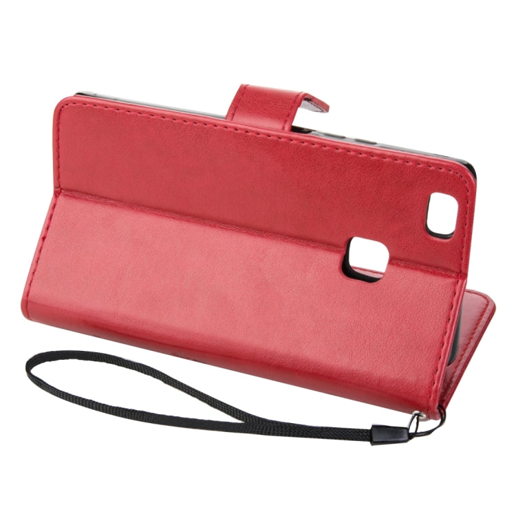 For Huawei  P9 Lite Crazy Horse Texture Printing Horizontal Flip Leather Case with Holder & Card Slots & Wallet & Lanyard