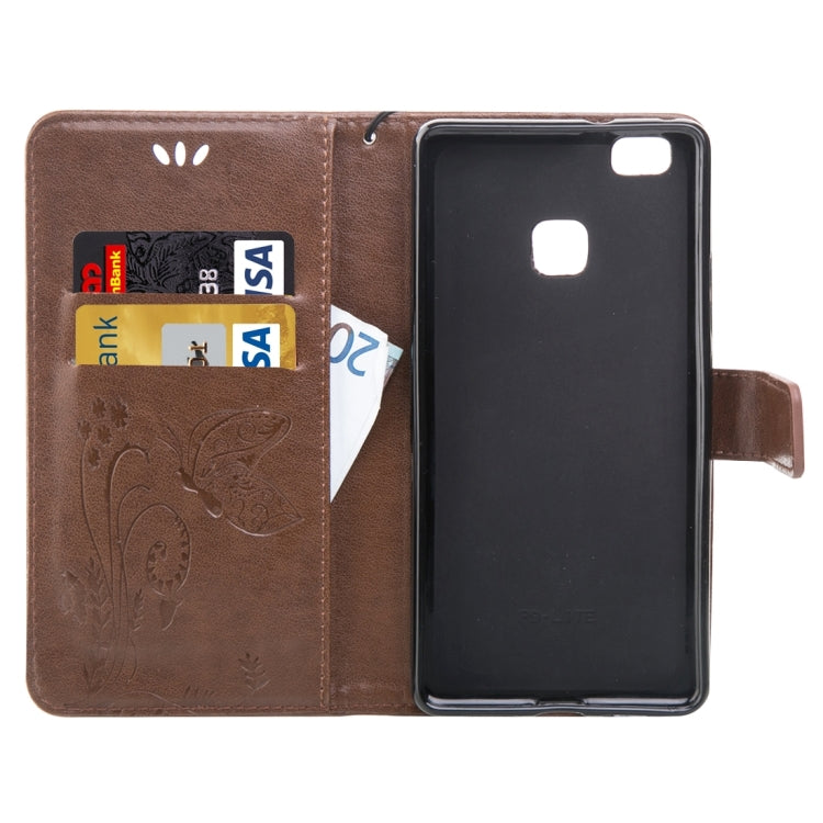 For Huawei  P9 Lite Crazy Horse Texture Printing Horizontal Flip Leather Case with Holder & Card Slots & Wallet & Lanyard