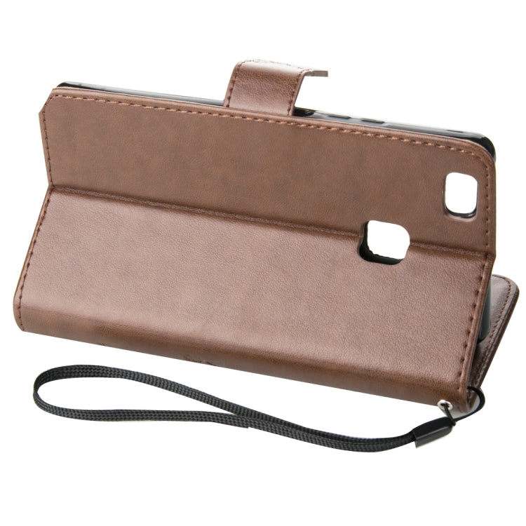 For Huawei  P9 Lite Crazy Horse Texture Printing Horizontal Flip Leather Case with Holder & Card Slots & Wallet & Lanyard