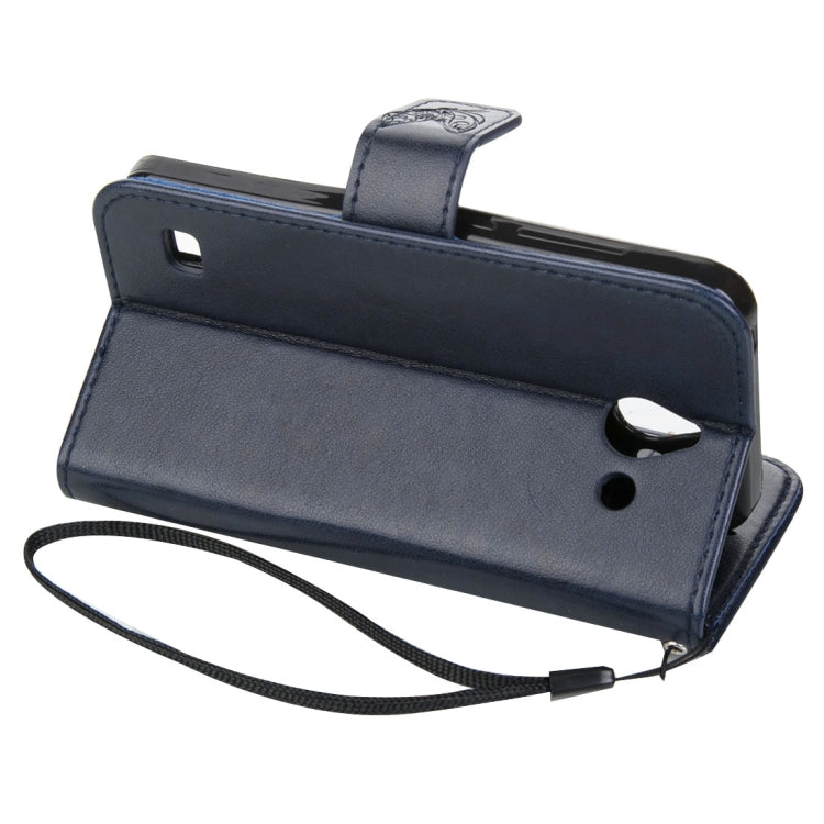 For Huawei  Ascend Y550 Crazy Horse Texture Printing Horizontal Flip Leather Case with Holder & Card Slots & Wallet & Lanyard