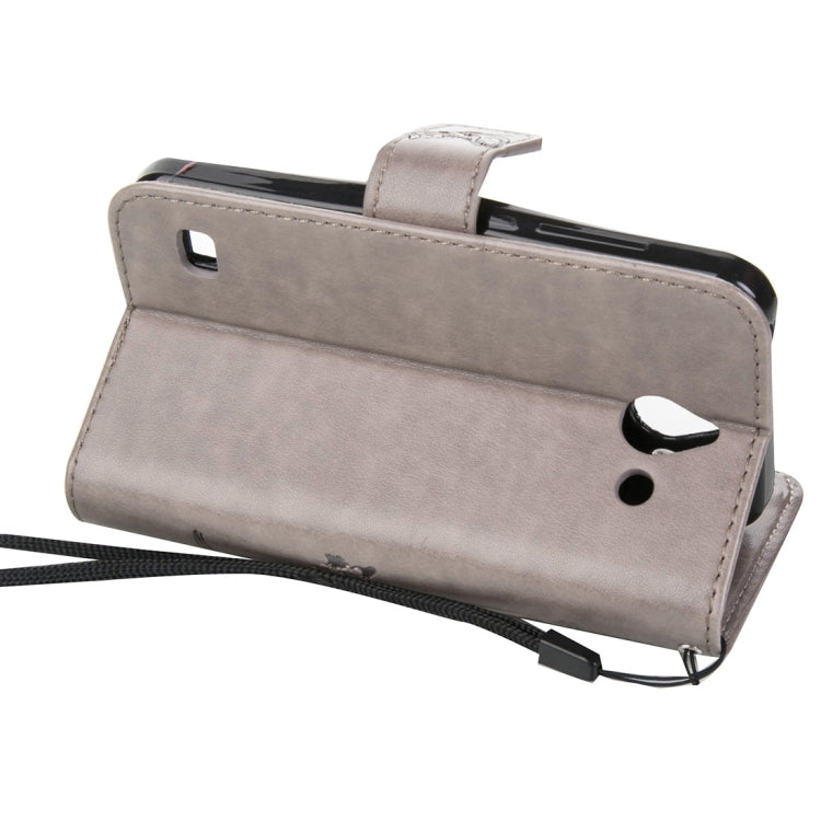 For Huawei  Ascend Y550 Crazy Horse Texture Printing Horizontal Flip Leather Case with Holder & Card Slots & Wallet & Lanyard