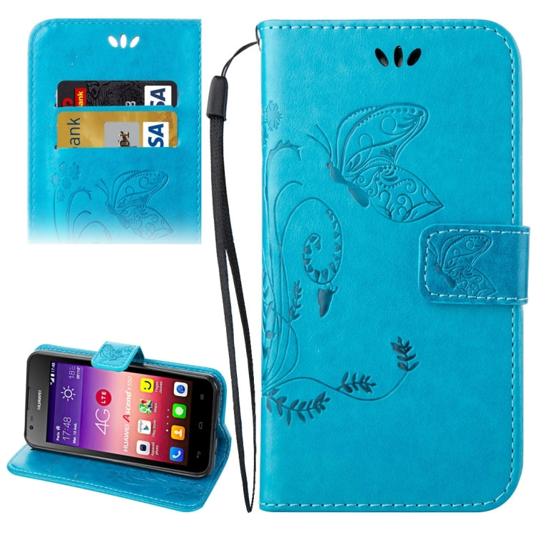 For Huawei  Ascend Y550 Crazy Horse Texture Printing Horizontal Flip Leather Case with Holder & Card Slots & Wallet & Lanyard