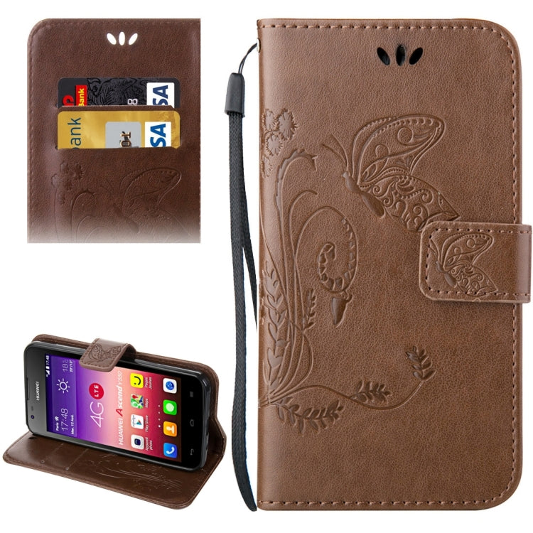 For Huawei  Ascend Y550 Crazy Horse Texture Printing Horizontal Flip Leather Case with Holder & Card Slots & Wallet & Lanyard