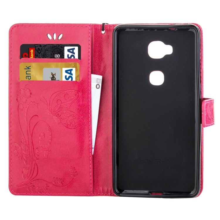 For Huawei  Honor 5X Crazy Horse Texture Printing Horizontal Flip Leather Case with Holder & Card Slots & Wallet & Lanyard