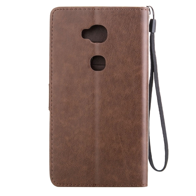 For Huawei  Honor 5X Crazy Horse Texture Printing Horizontal Flip Leather Case with Holder & Card Slots & Wallet & Lanyard