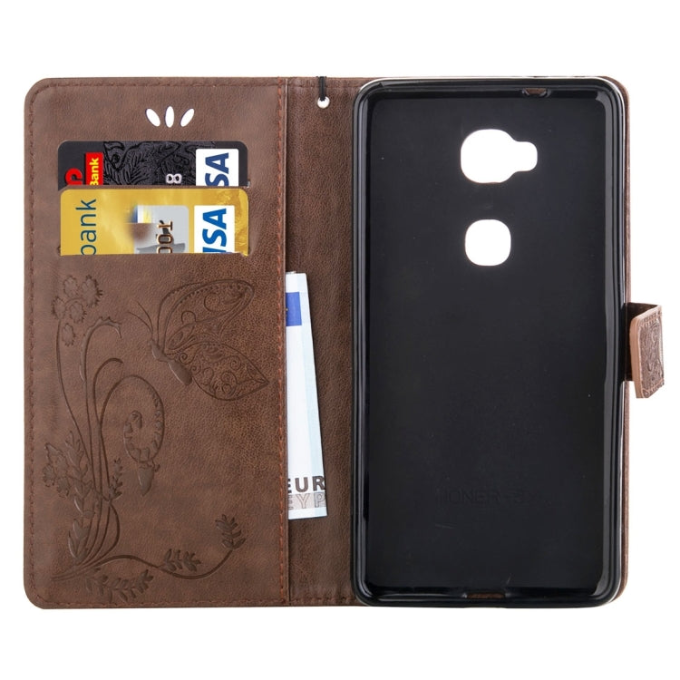 For Huawei  Honor 5X Crazy Horse Texture Printing Horizontal Flip Leather Case with Holder & Card Slots & Wallet & Lanyard