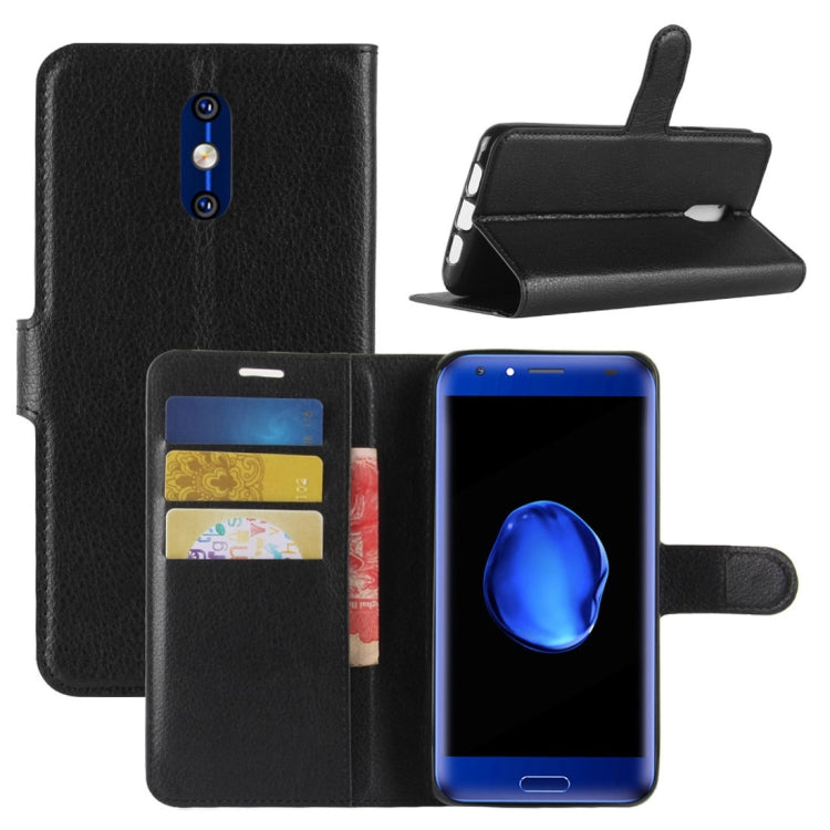 For DOOGEE  BL5000 Litchi Texture PU + TPU Horizontal Flip Leather Case with Holder & Card Slots & Wallet