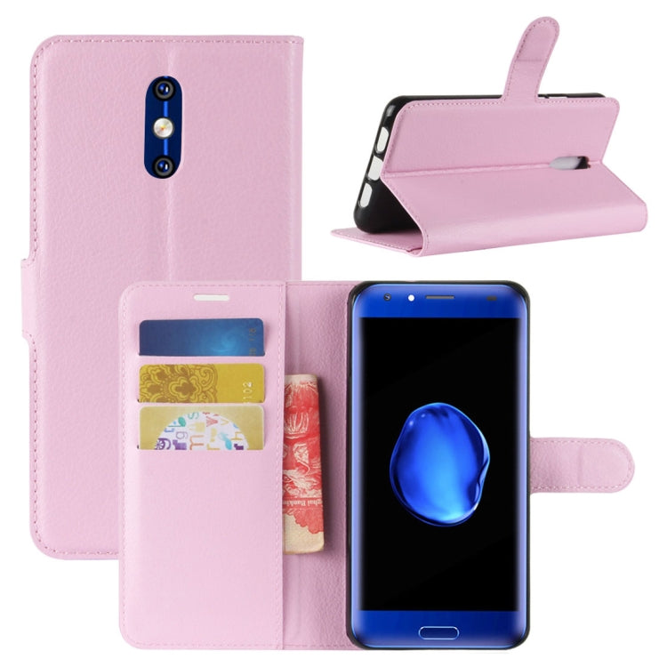 For DOOGEE  BL5000 Litchi Texture PU + TPU Horizontal Flip Leather Case with Holder & Card Slots & Wallet
