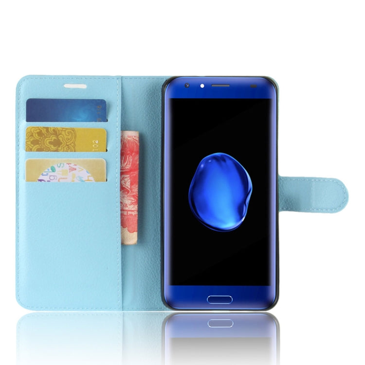 For DOOGEE  BL5000 Litchi Texture PU + TPU Horizontal Flip Leather Case with Holder & Card Slots & Wallet