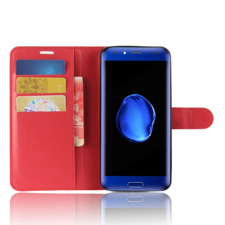 For DOOGEE  BL5000 Litchi Texture PU + TPU Horizontal Flip Leather Case with Holder & Card Slots & Wallet